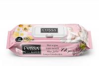 Влажные салфетки 72шт розовые Evissa